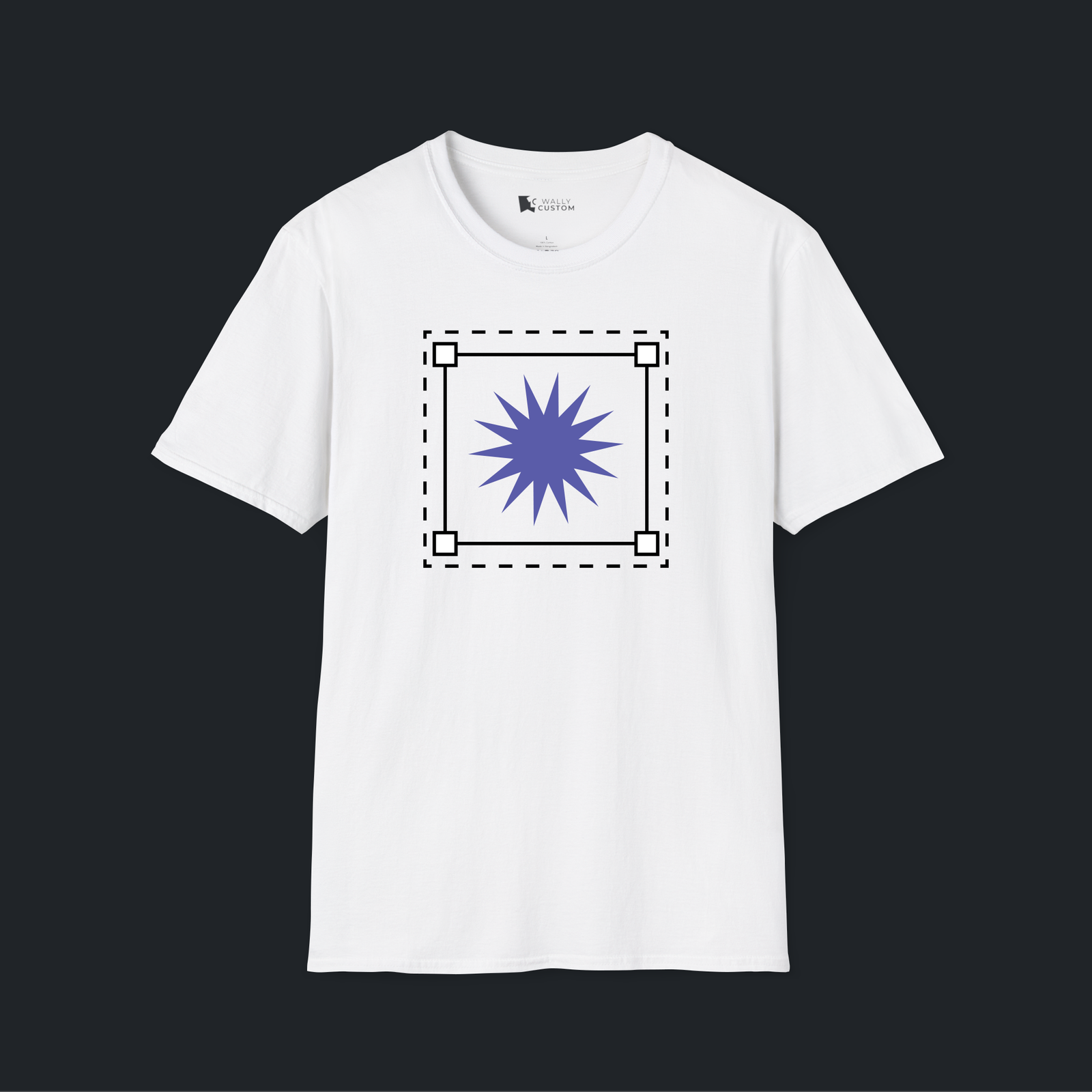 Remera - Custom estampa 25 cm x 25 cm frente