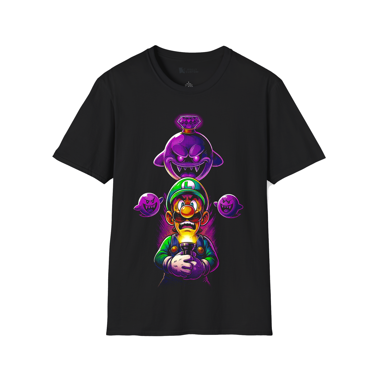 Remera - Luigi And King Boo Luigi's Mansion
