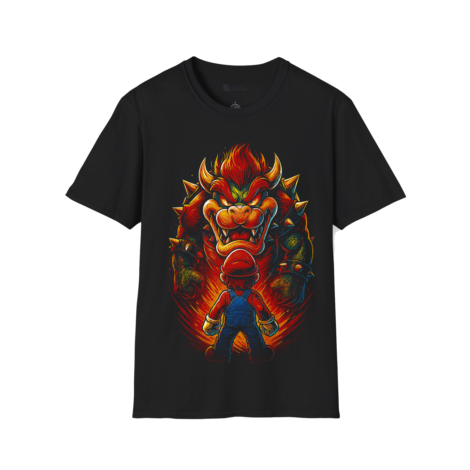 Remera - Mario And Bowser Super Mario