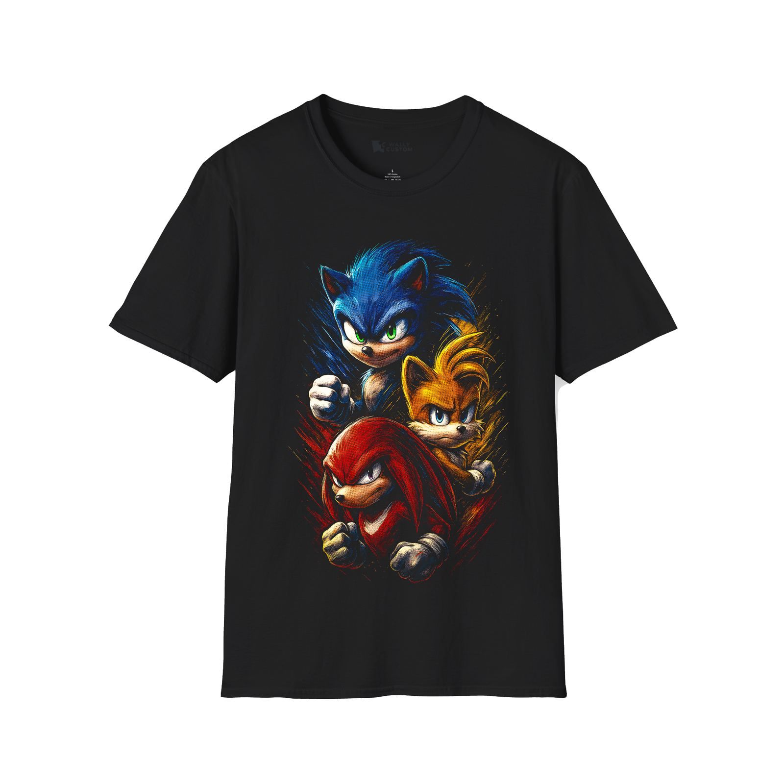 Remera - Sonic Tails And Knuckles Sonic The Hedgehog